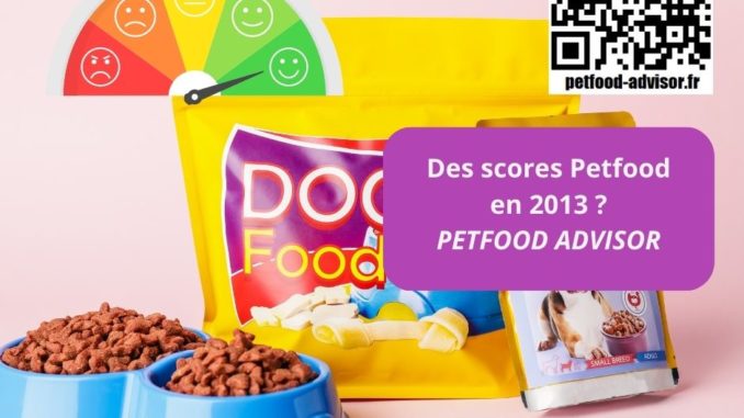 Un autre score Petfood publié en 2013